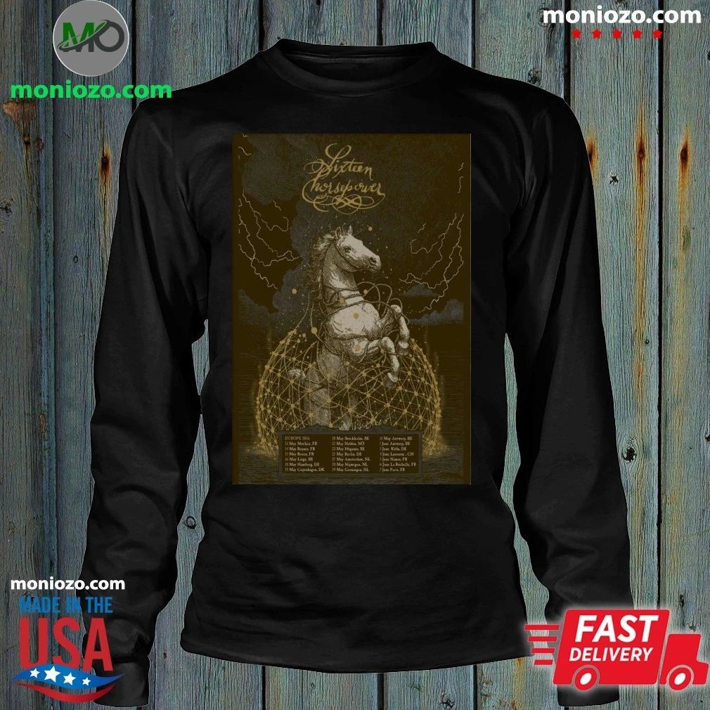 Original Sixteen Horsepower 2026 EU Tour Poster Shirt