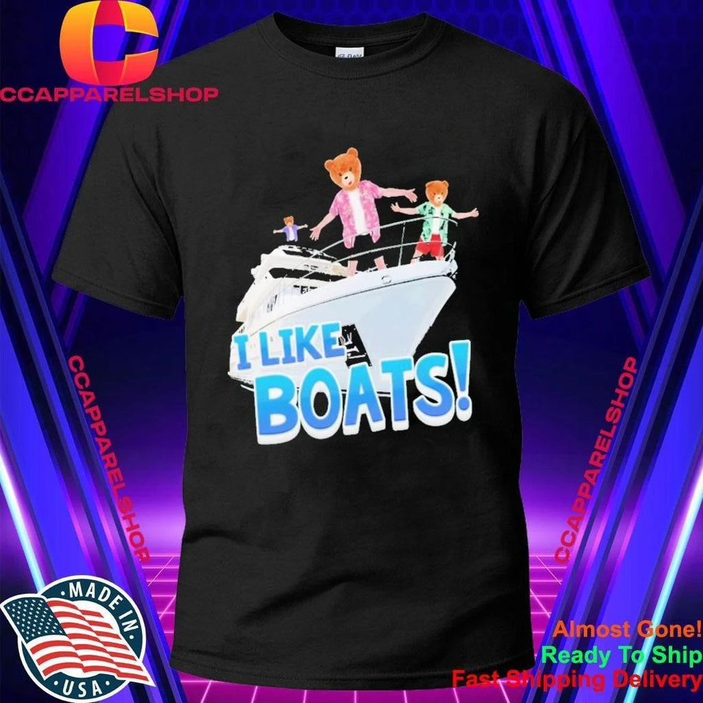 Bearhead I Like Boats Airplane Mode Shirt
