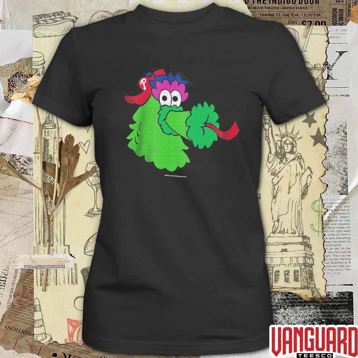 Philadelphia Phillies Mitchell And Ness Youth Big Face Mascot MLB Baseball t-shirt