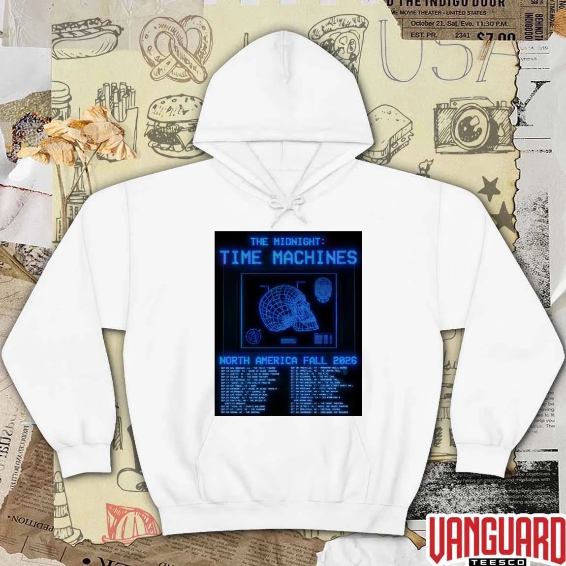 The Midnight Time Machines North America Fall 2026 Poster t-shirt