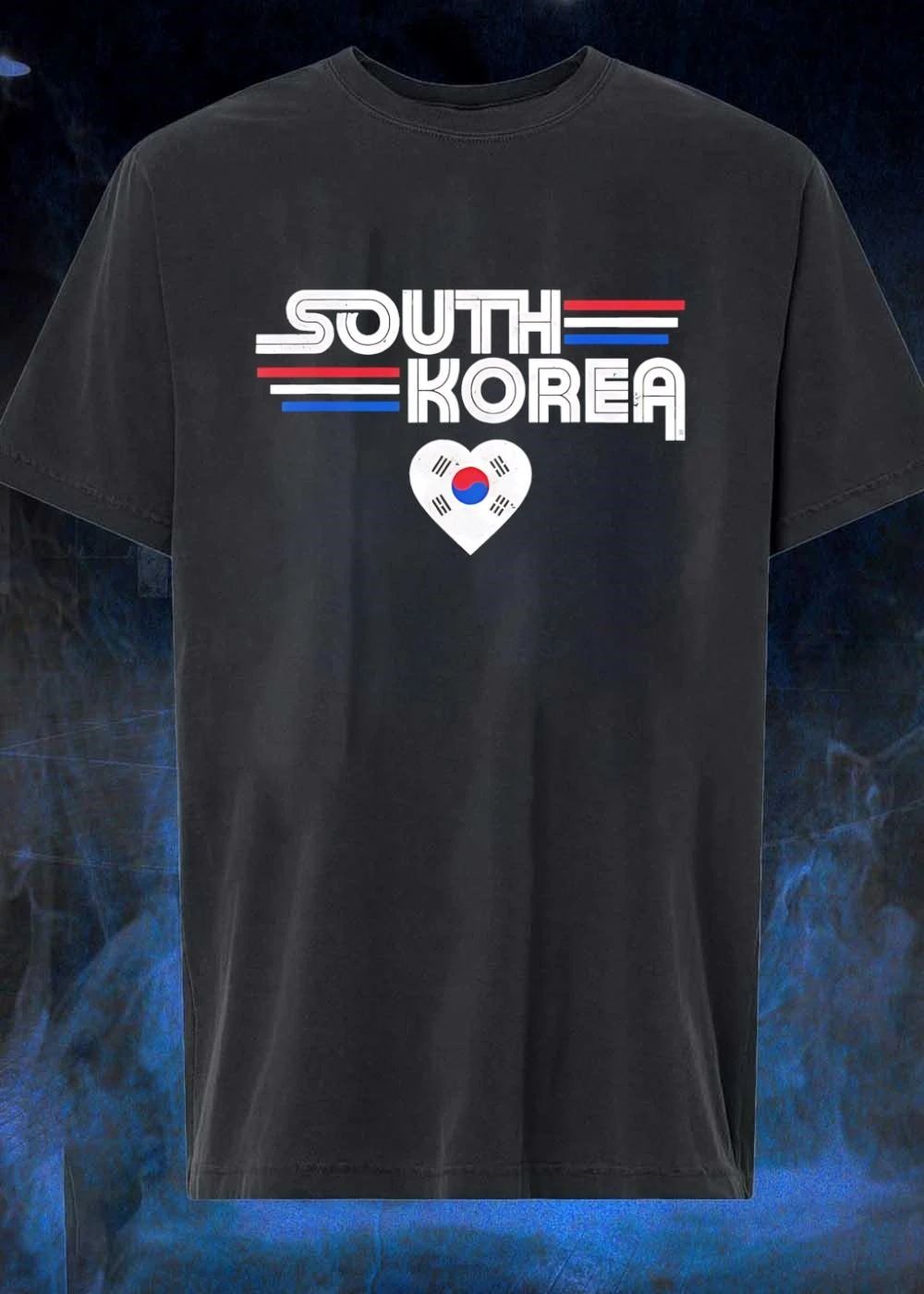 South Korea Heart Flag Retro Style T-Shirt