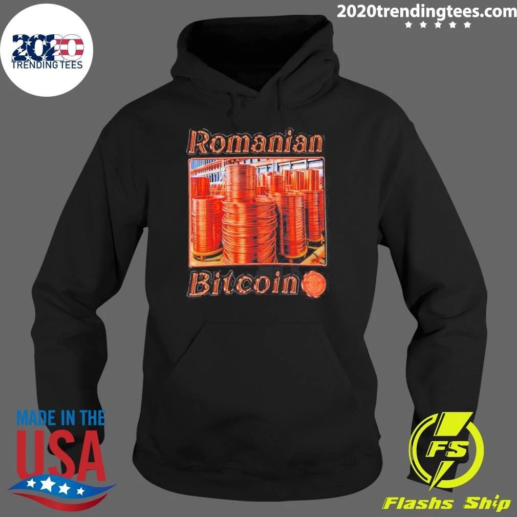 Romanian Bitcoin Copper Wire Spools Crypto Shirt