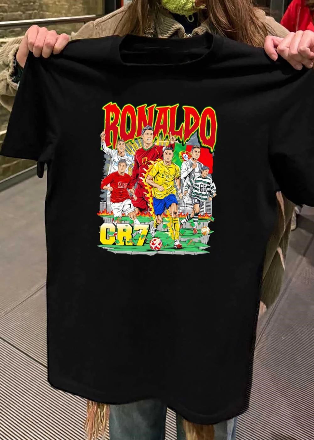 Legendary Football Icon Cristiano Ronaldo Graphic T-Shirt