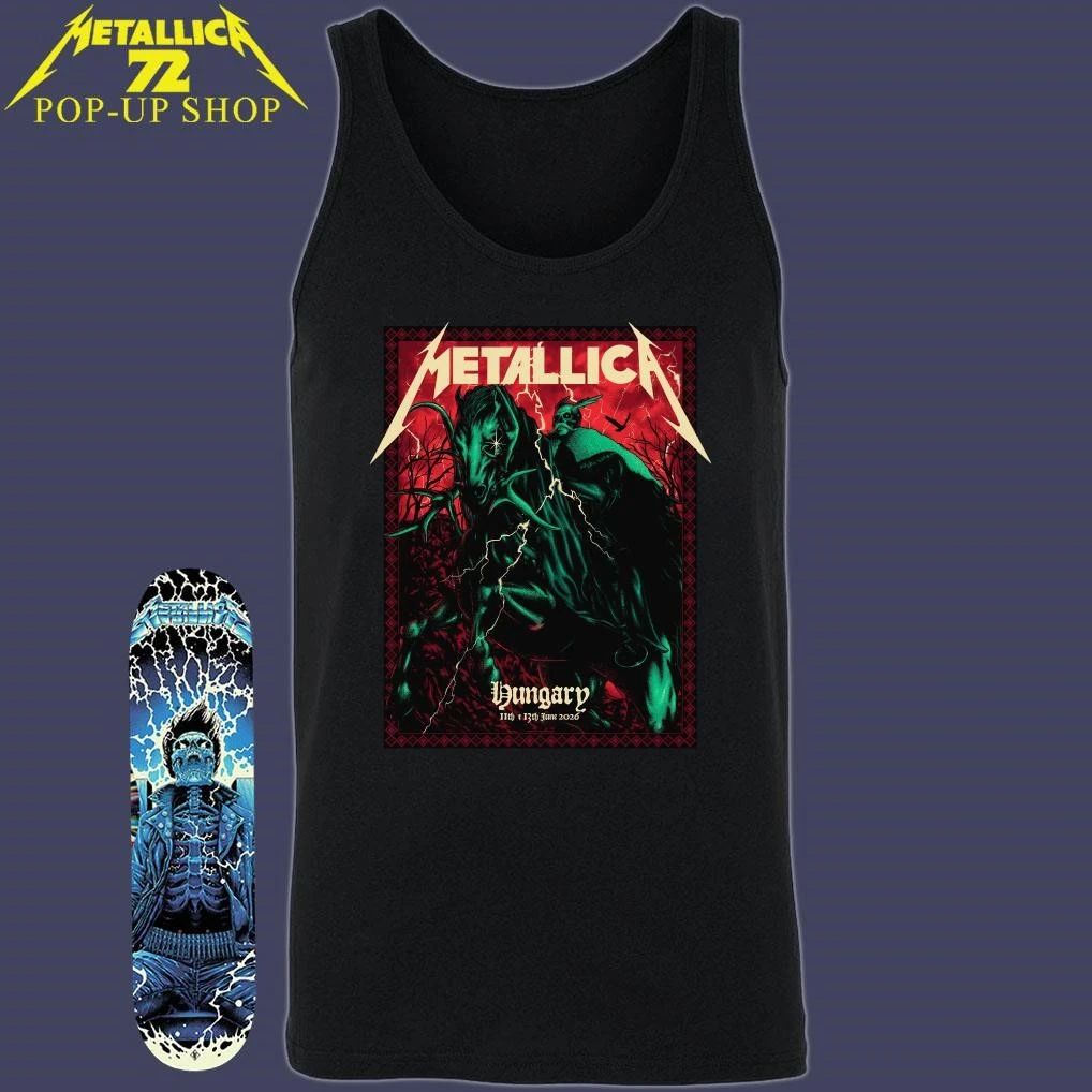 Metallica M72 Budapest Hungary June 11th 2026 Design Alex Almeida Pop-Up Shop Limited T-Shirt