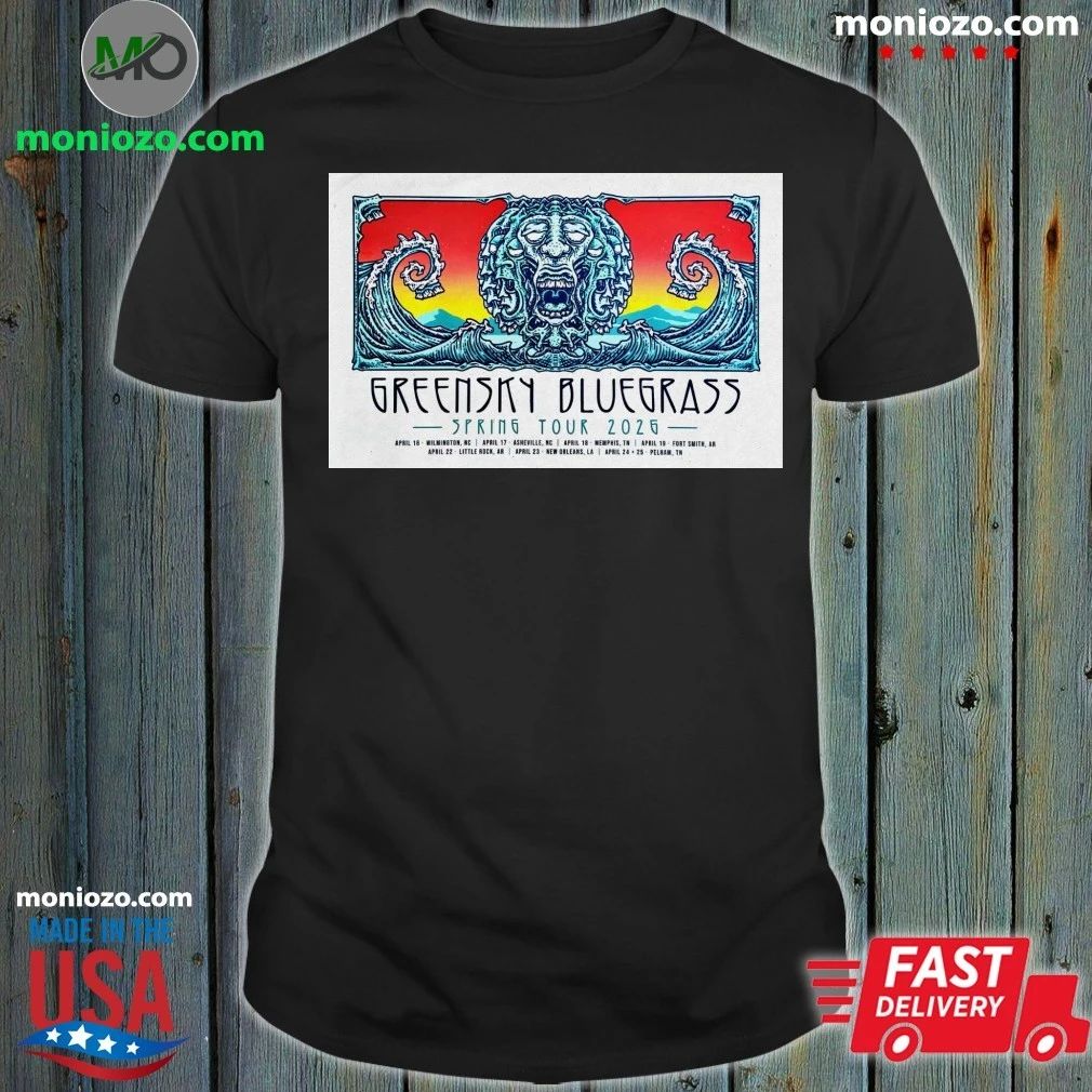 Greensky Bluegrass Spring Tour 26 Poster Shirt