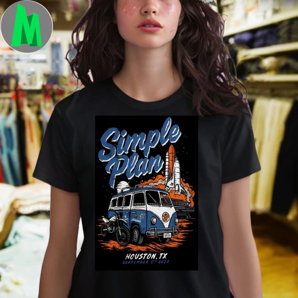 Simple Plan Houston TX Poster Shirt