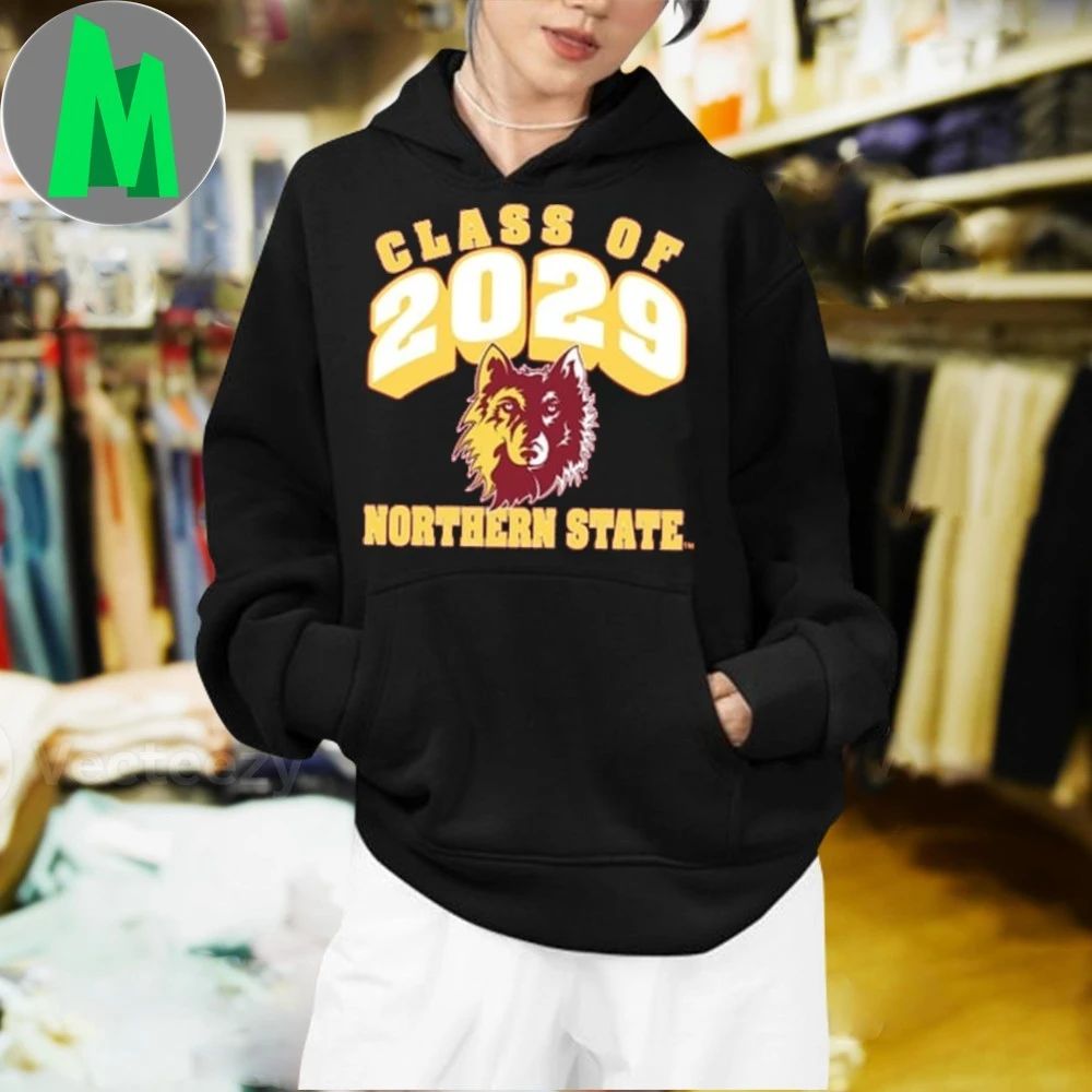 Rally Northern State Wolves Men’s Maroon Class of 2029 Shirt