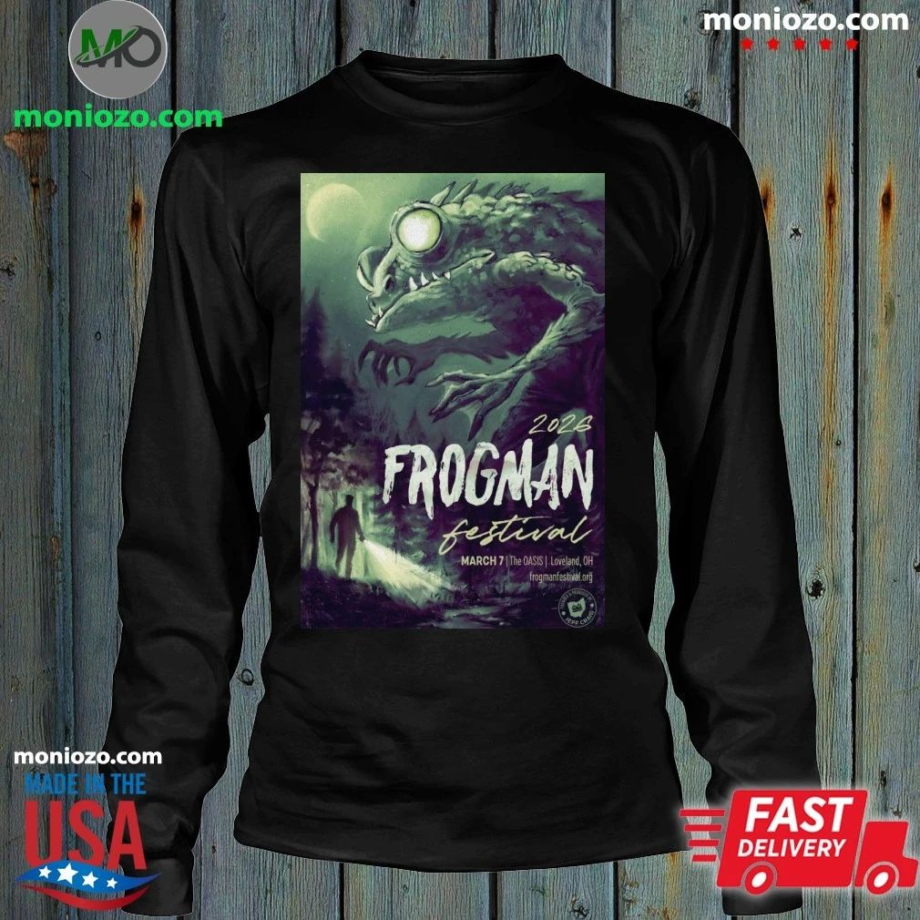 Frogman Festival Mar 7 2026 Poster Loveland, OH T-Shirt