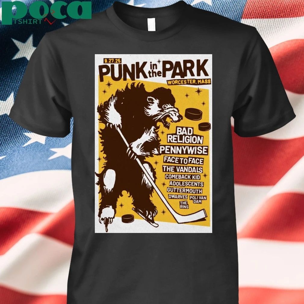 Punk In The Park The Palladium-MA in Worcester Show Sep 27 2025 Poster T-shirt