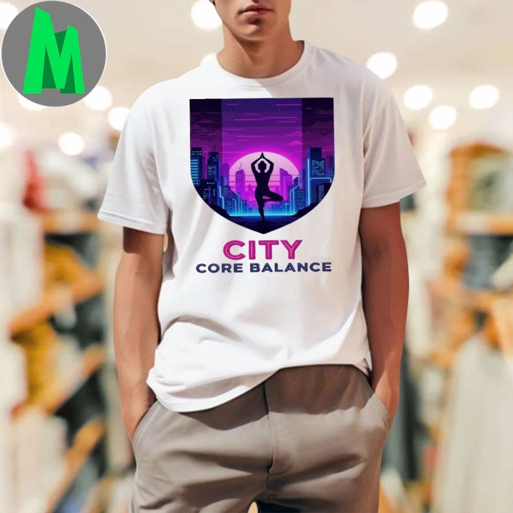 City Core Balance Urban Yoga Skyline T-Shirt