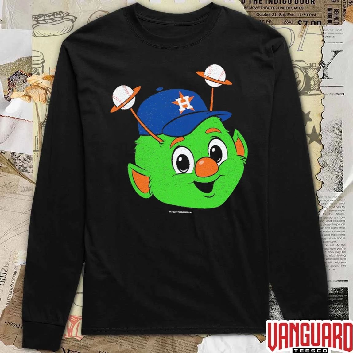 Houston Astros Mitchell And Ness Youth Big Face Mascot MLB Baseball t-shirt