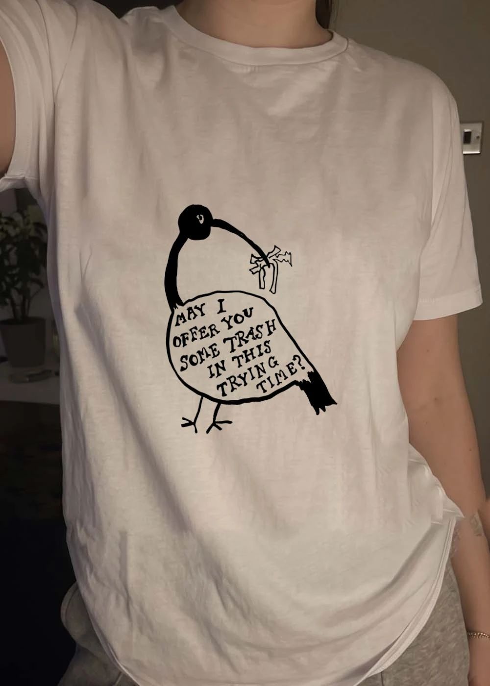 May I Offer You Some Trash In This Trying Time Bird shirt