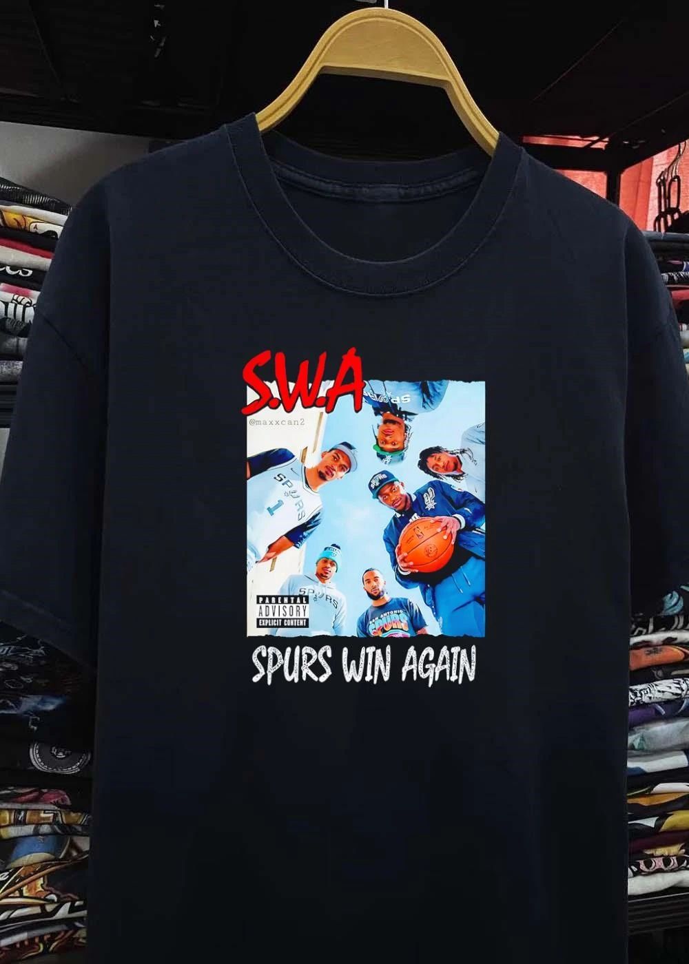 Maxxcan2 San Antonio Spurs Players SWA Spurs Win Again NBA T-Shirt