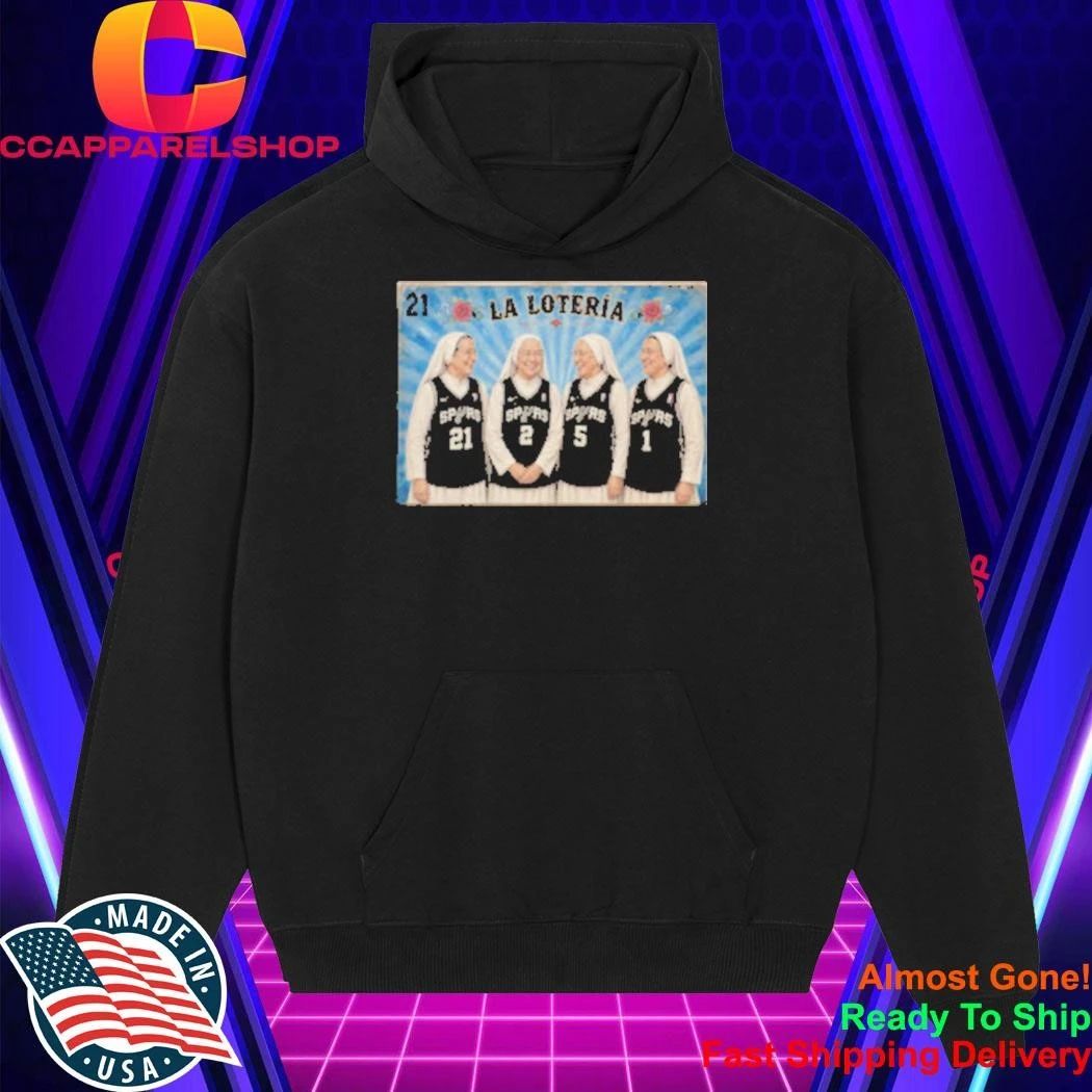 La Loteria Las Monjas Spurs Basketball Shirt