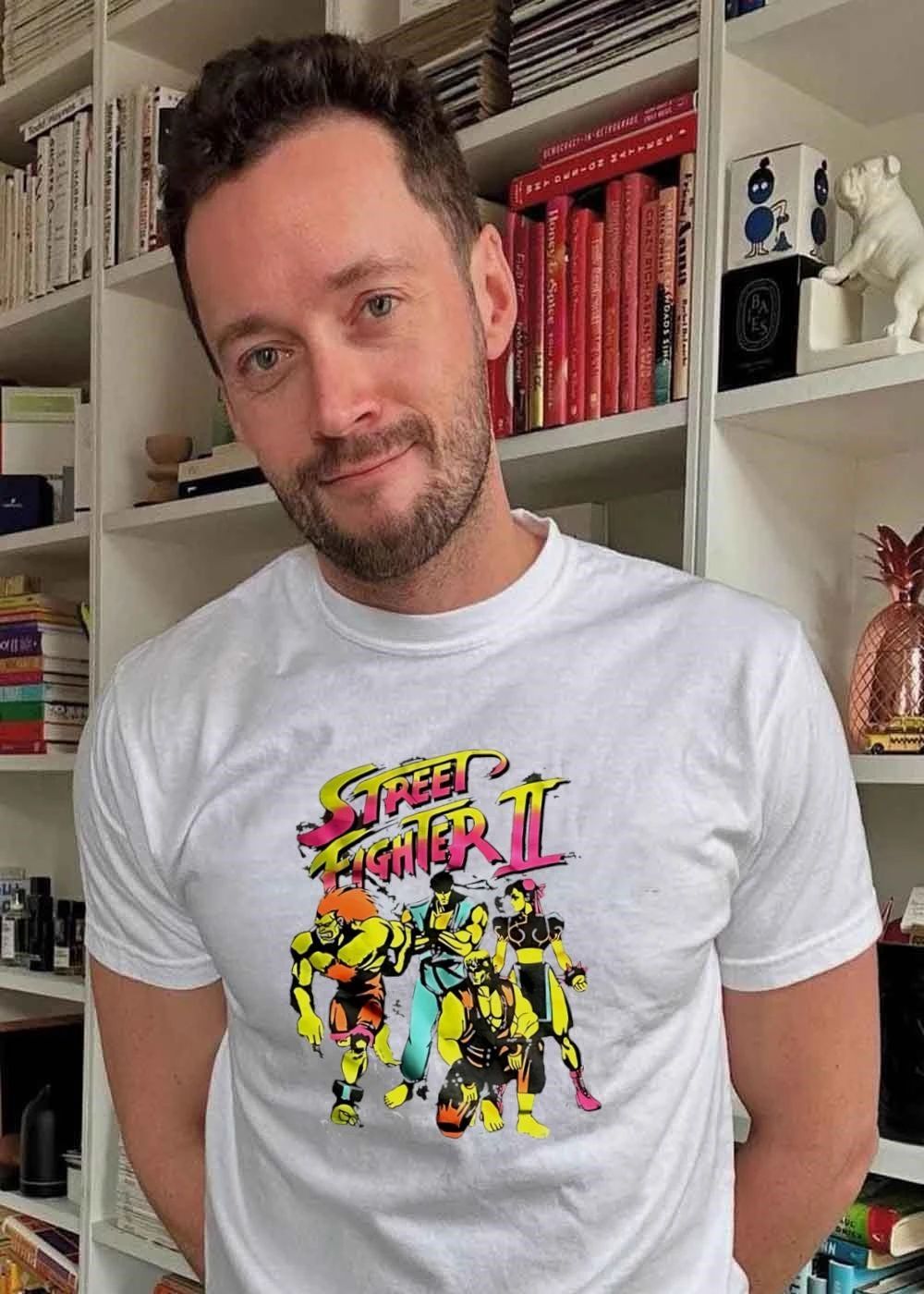 Street Fighter II Blanka Ryu Chun-Li Ken Characters Retro Arcade Game T-Shirt