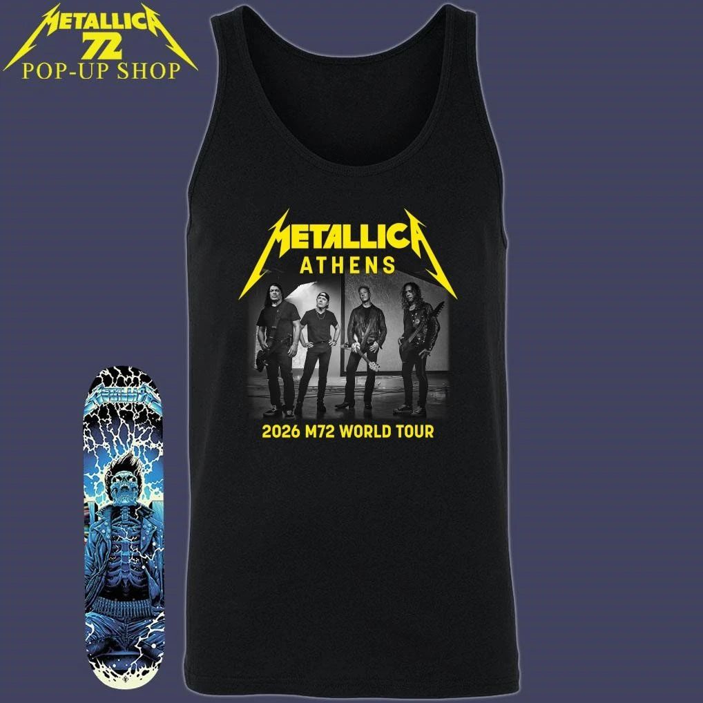 Metallica M72 Athens, Greece 2026 Band Members World Tour T-Shirt
