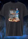 DADBBQ Grilling Skeleton With Beer and Burgers T-Shirt