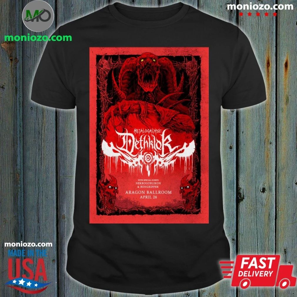 Original Nekrogoblikon Aragon Ballroom In Chicago IL Apr 26 2026 Poster Shirt – Perfect Gift for Men & Women