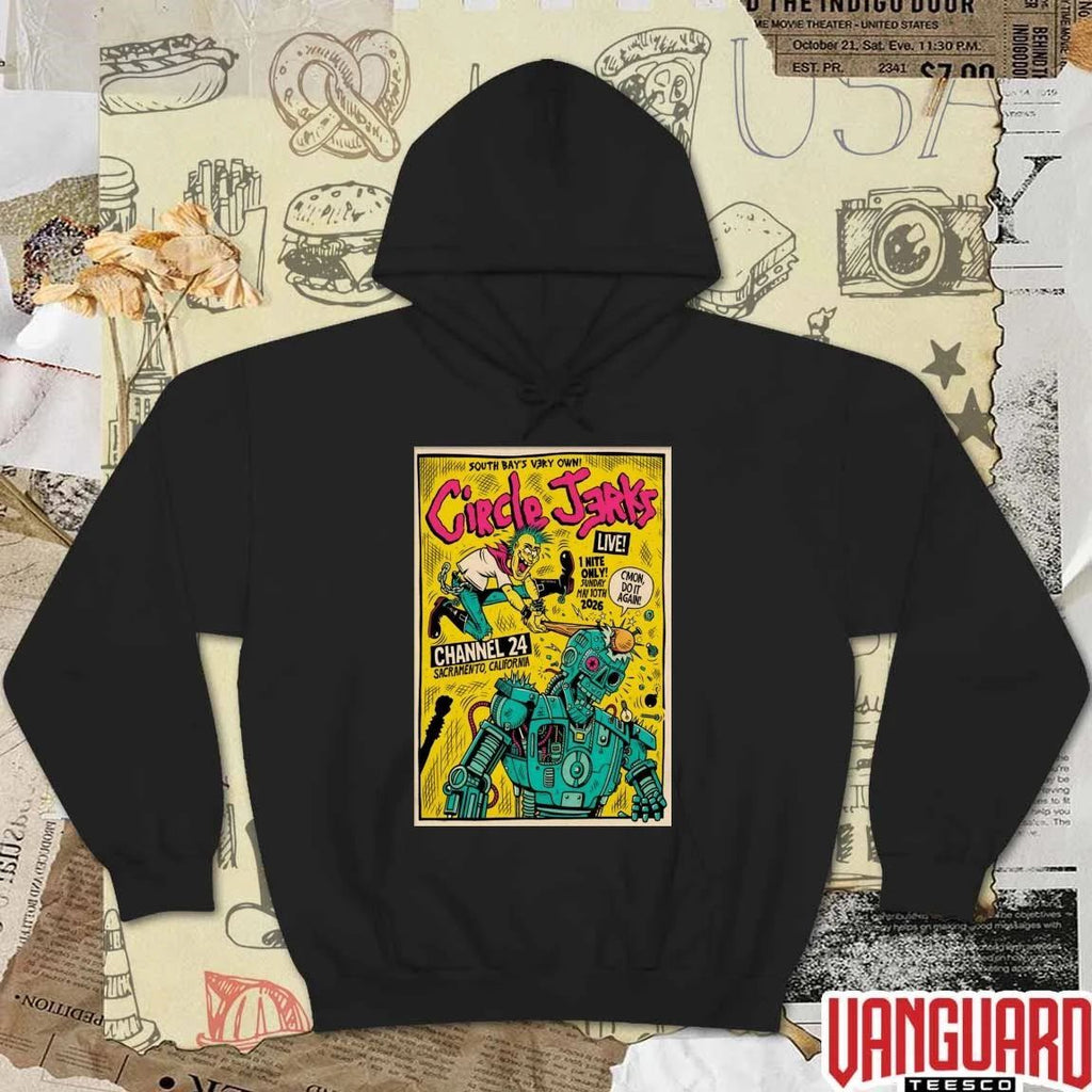 Circle Jerks Sacramento CA Tour On May 10 2026 Poster t-shirt
