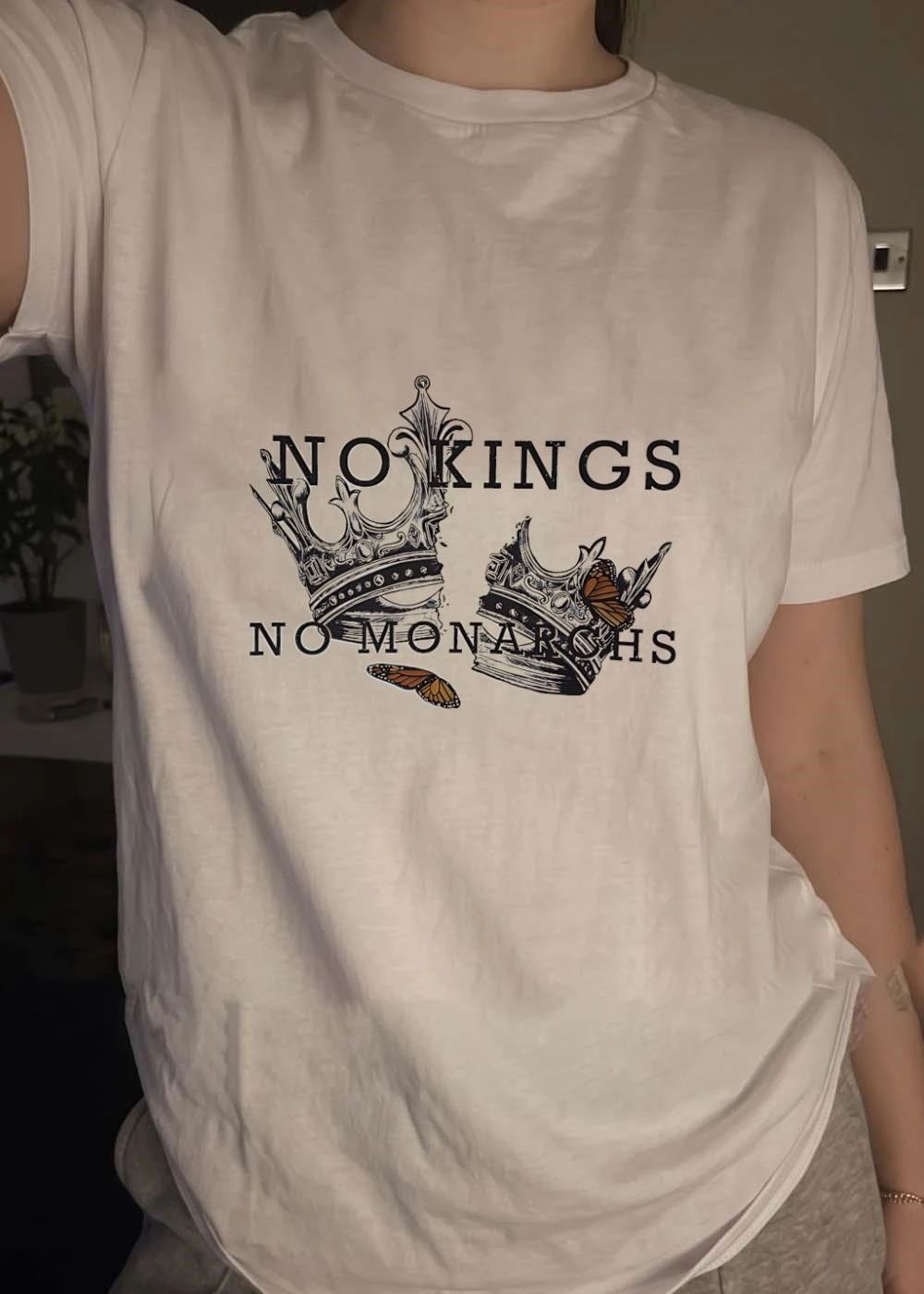 Broken Crowns Butterfly No Kings No Monarchs T-Shirt