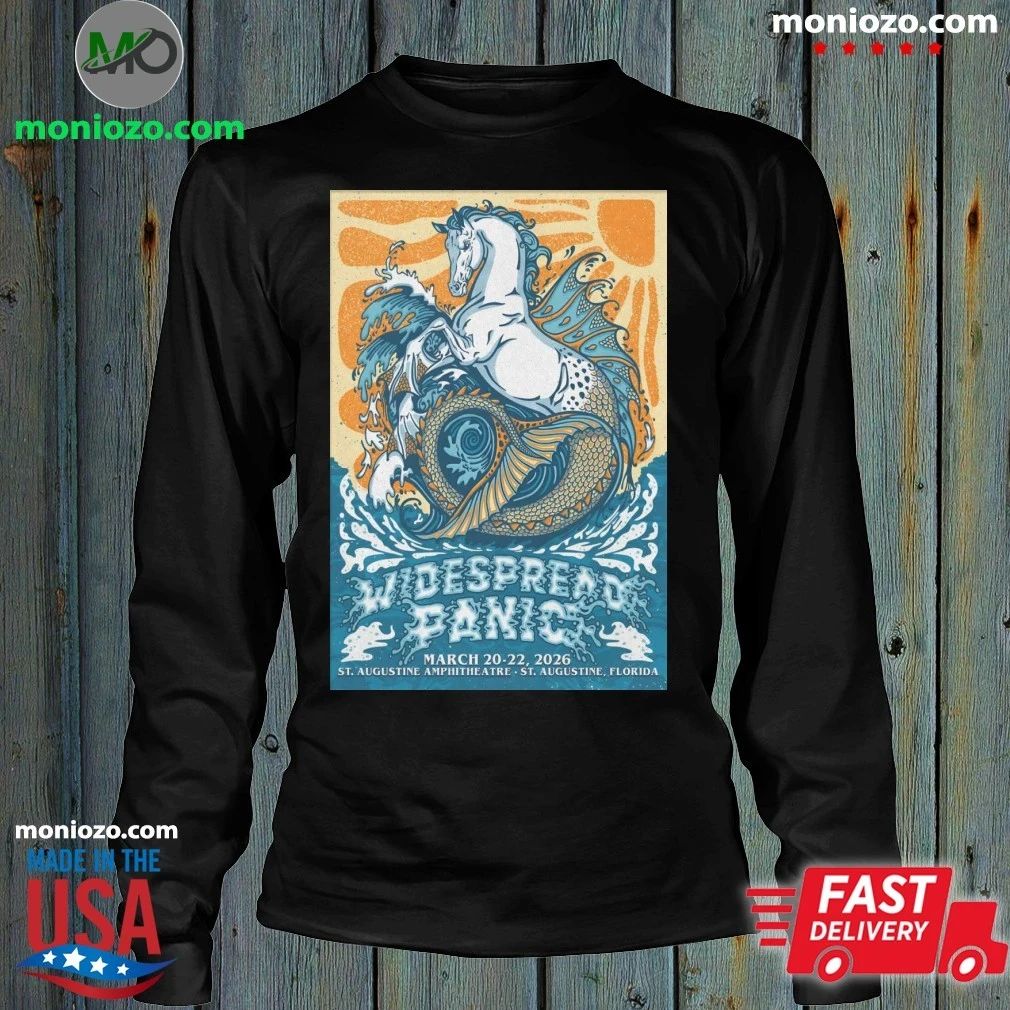 Widespread Panic The St. Augustine Amphitheatre In St. Augustine FL Mar 20-22 2026 Poster Shirt