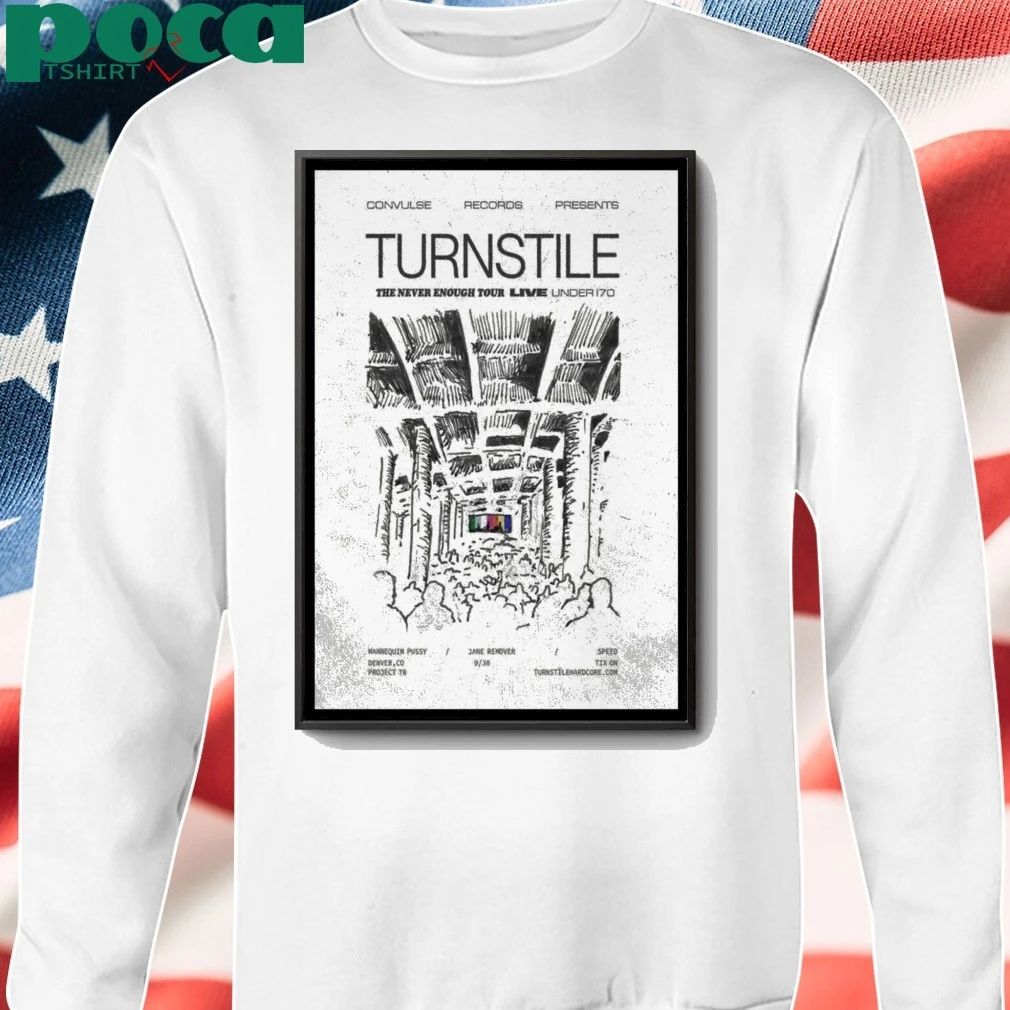 Turnstile Sept 30 2025 Denver CO Poster shirt