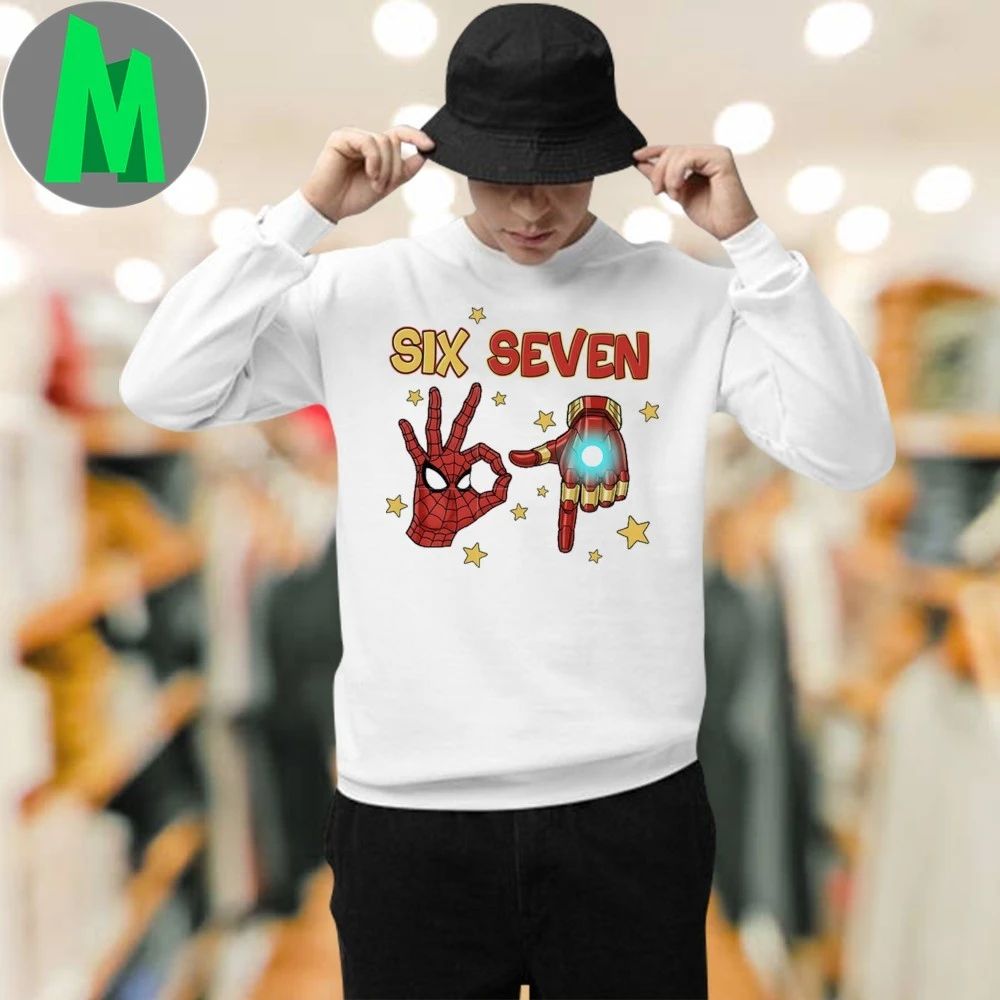 Iron man hand six seven iron man shirt