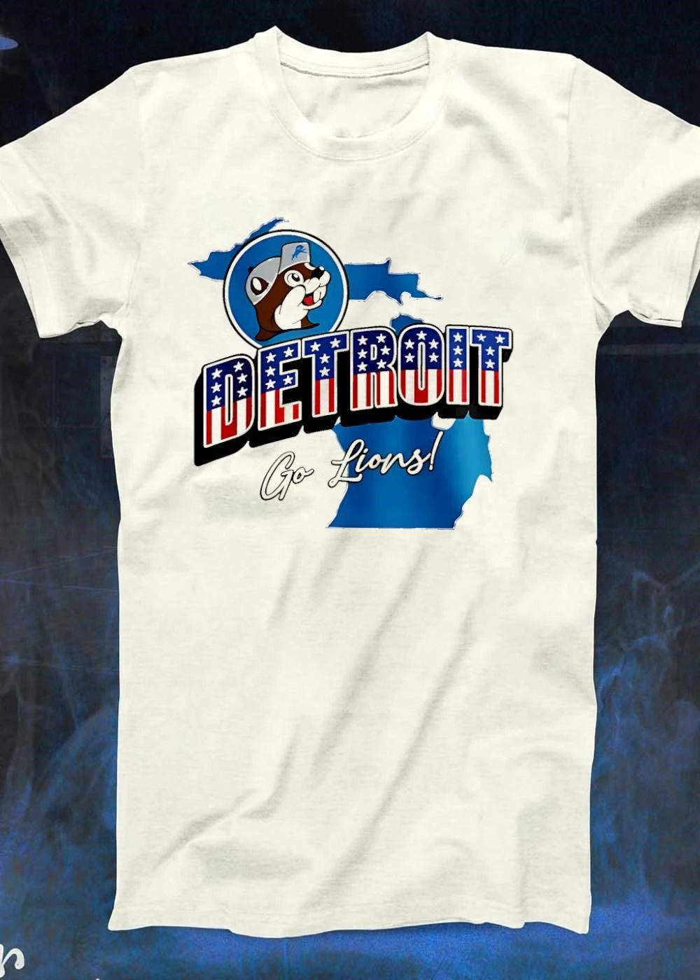 Detroit Lions x Buc-ee’s Patriotic map shirt
