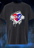 Heart Ripping Shirt KC Chiefs Tampa Bay Lightning T-Shirt