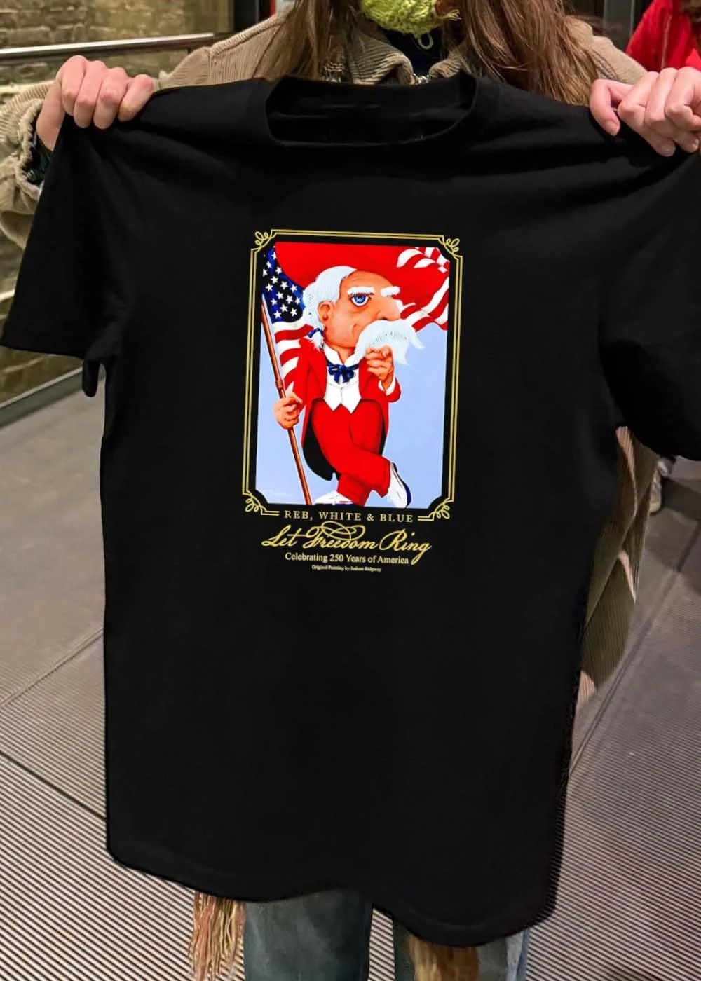 Judson Ridgway Uncle Sam Pointing REB WHITE BLUE Let Freedom Ring 250 Years Shirt