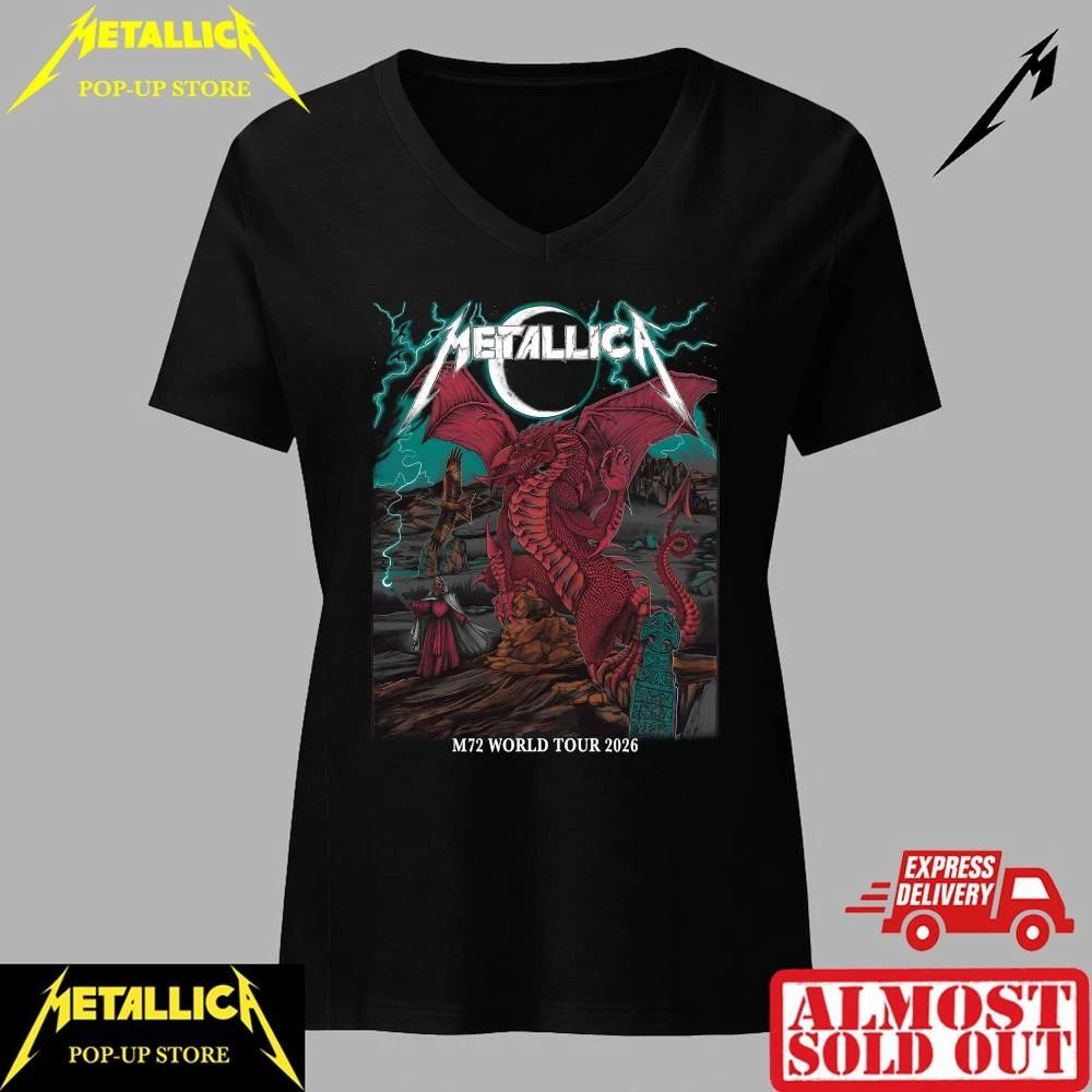Metallica June 28 2026 Cardiff Concert Shirt – Exclusive Red Dragon Artwork