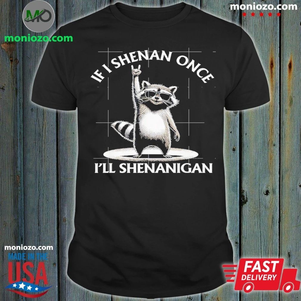 If I Shenan Once I’ll Shenanigan Raccoon Shirt