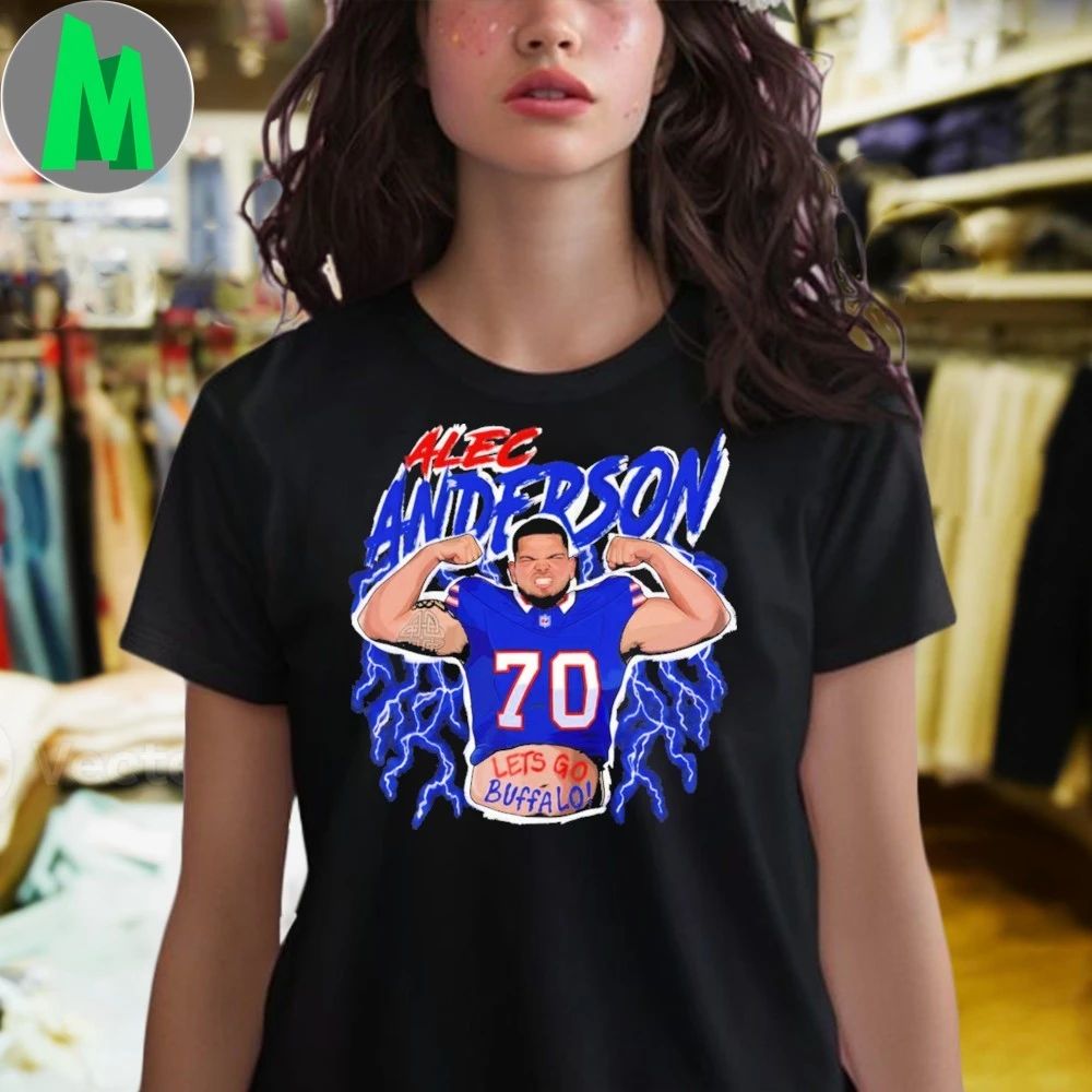 Alec Anderson Lets Go Buffalo Ladies Boyfriend Shirt