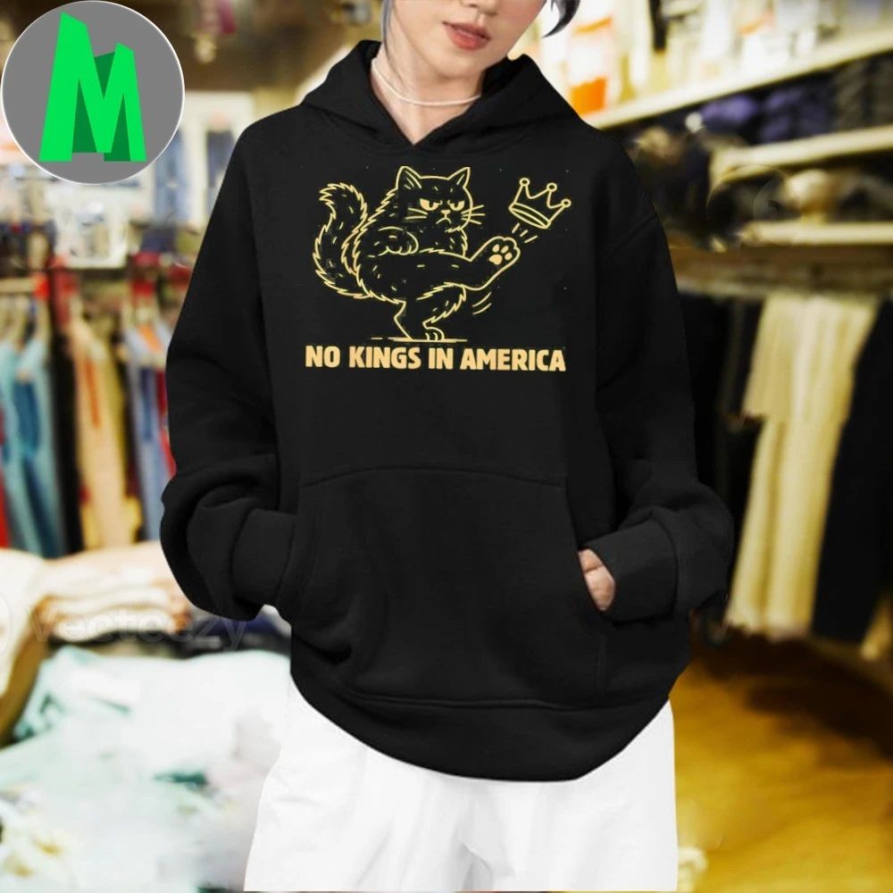 Black Cats No Kings In America Shirt