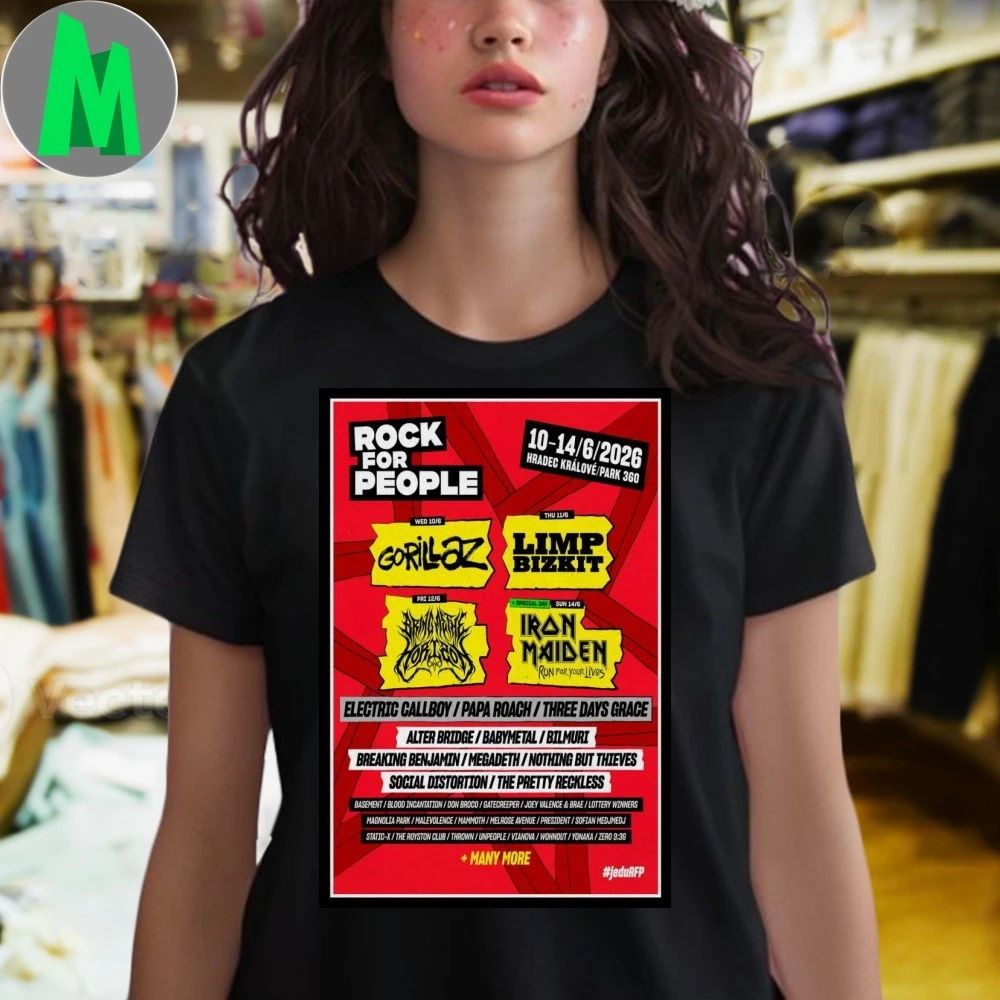 Rock For People Hradec Kralove 2026 Poster Shirt