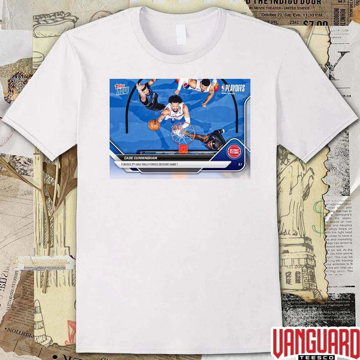Detroit Pistons Cade Cunningham Furious 2nd Half Rally Forces Decisive Game 7 t-shirt
