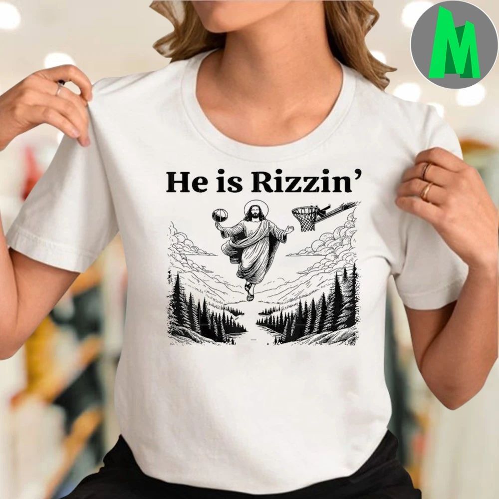 He Is Rizzin Easter Day Christian Religious Shirt