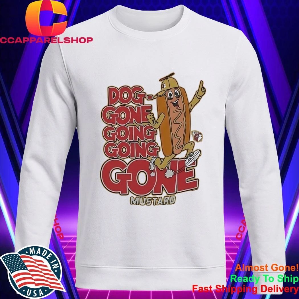 Cleveland Guardians Dog Gone Going Going Gone Mustard Shirt