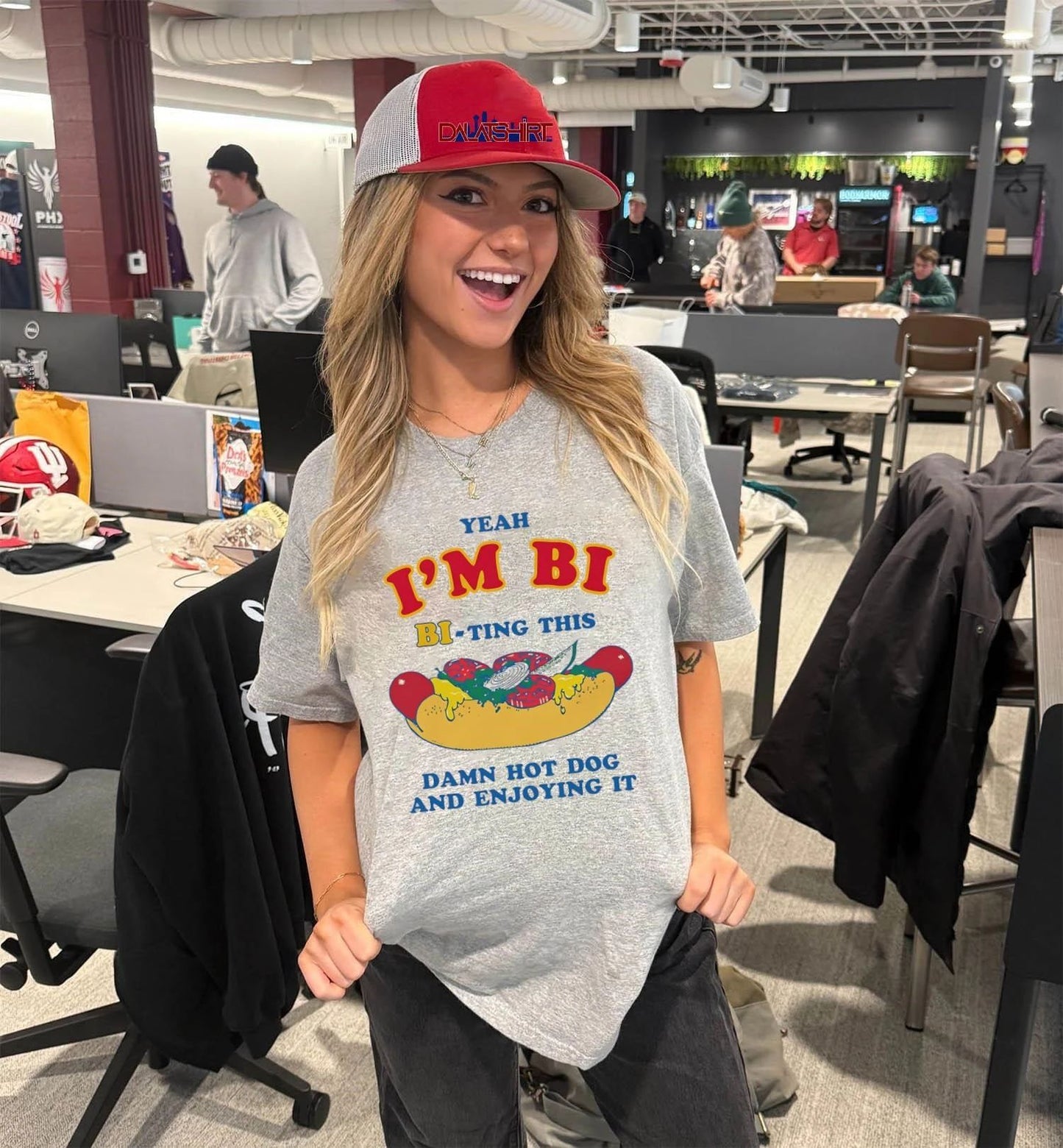 Yeah I’m Bi Bi-ting This Damn Hot Dog And Enjoying It shirt