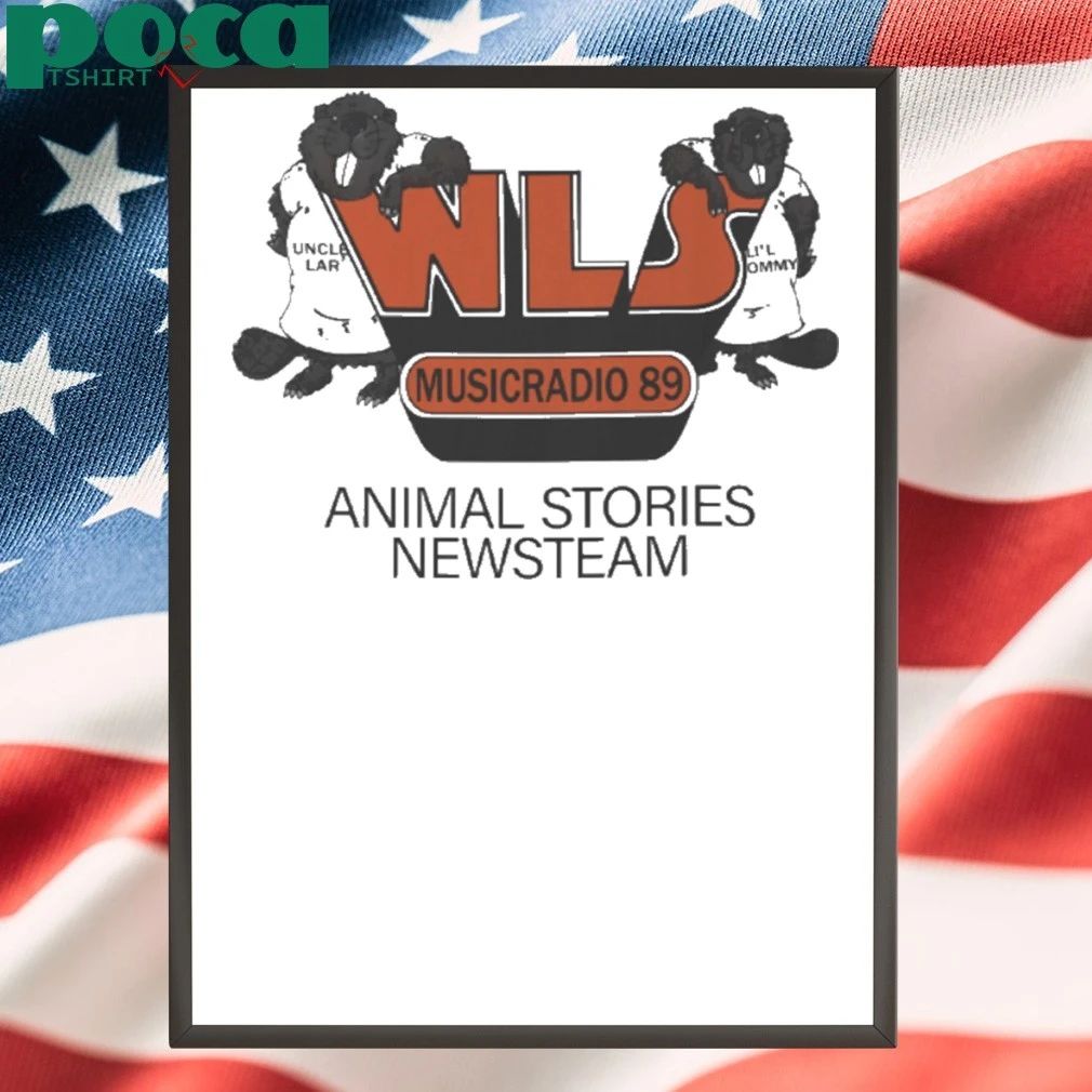Vintage 70’s WLS Music Radio 89 Animal Stories Newsteam T-shirt