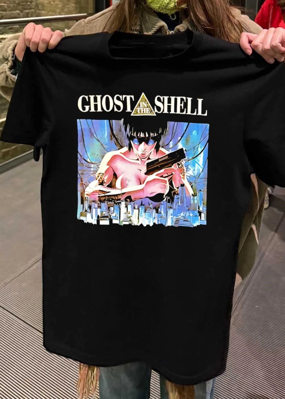 Ghost in the Shell Major Motoko Kusanagi Aiming Gun Anime T-Shirt