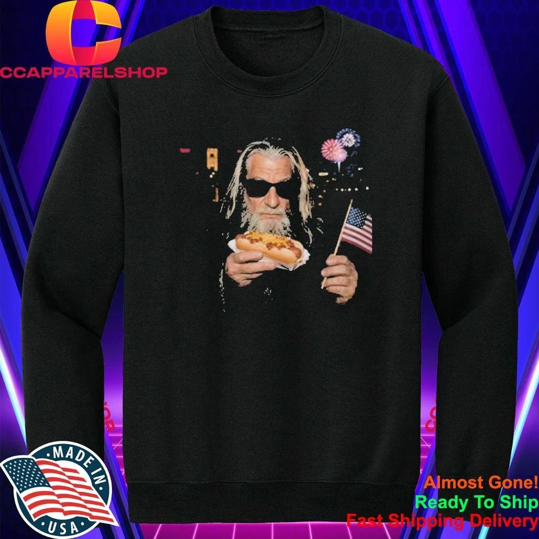 Gandalf Wizard Hot Dog 4th Of July Shirt