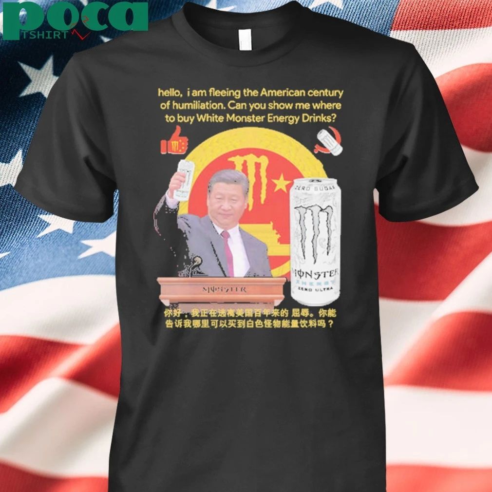 Hello, i am fleeing the American century of humiliation. Can you show me where to buy White Energy Drinks Shirt