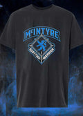 McIntyre Scottish Warrior Blue Crest Sword shirt