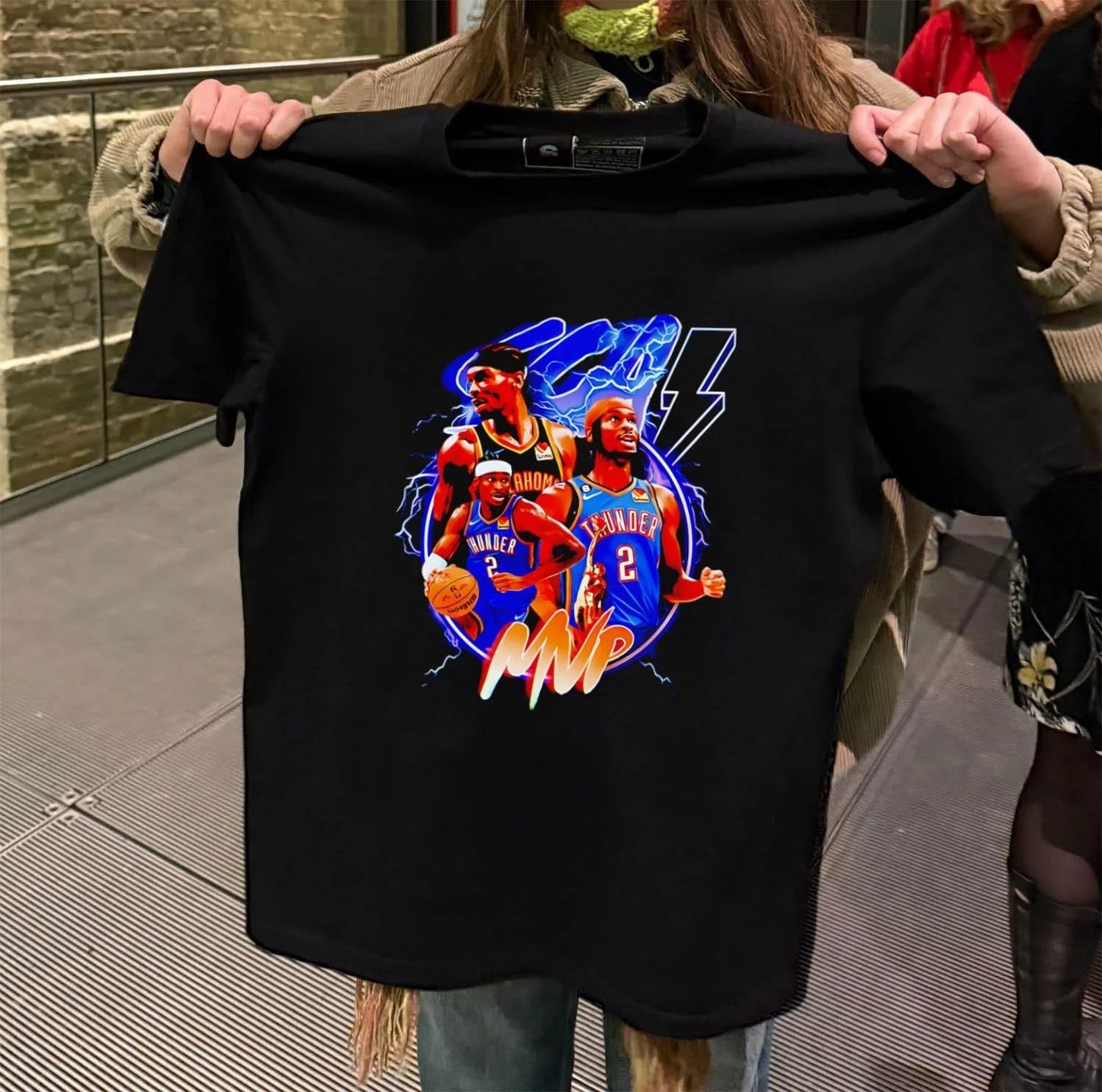 Shai Gilgeous-Alexander MVP Thunder shirt
