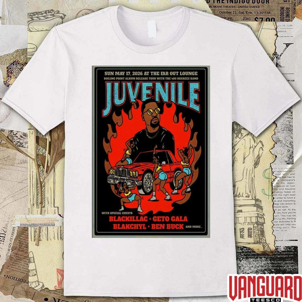 Juvenile At The Ear Out Lounge In Austin TX On May 17 2026 Poster t-shirt