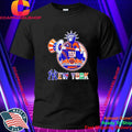 NY Yankees Mets Knicks Rangers Statue of Liberty logo Shirt