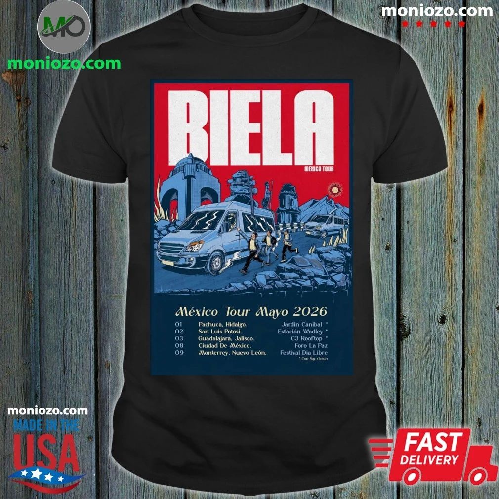 Biela Tour Mexico Mayo 2026 Poster Shirt