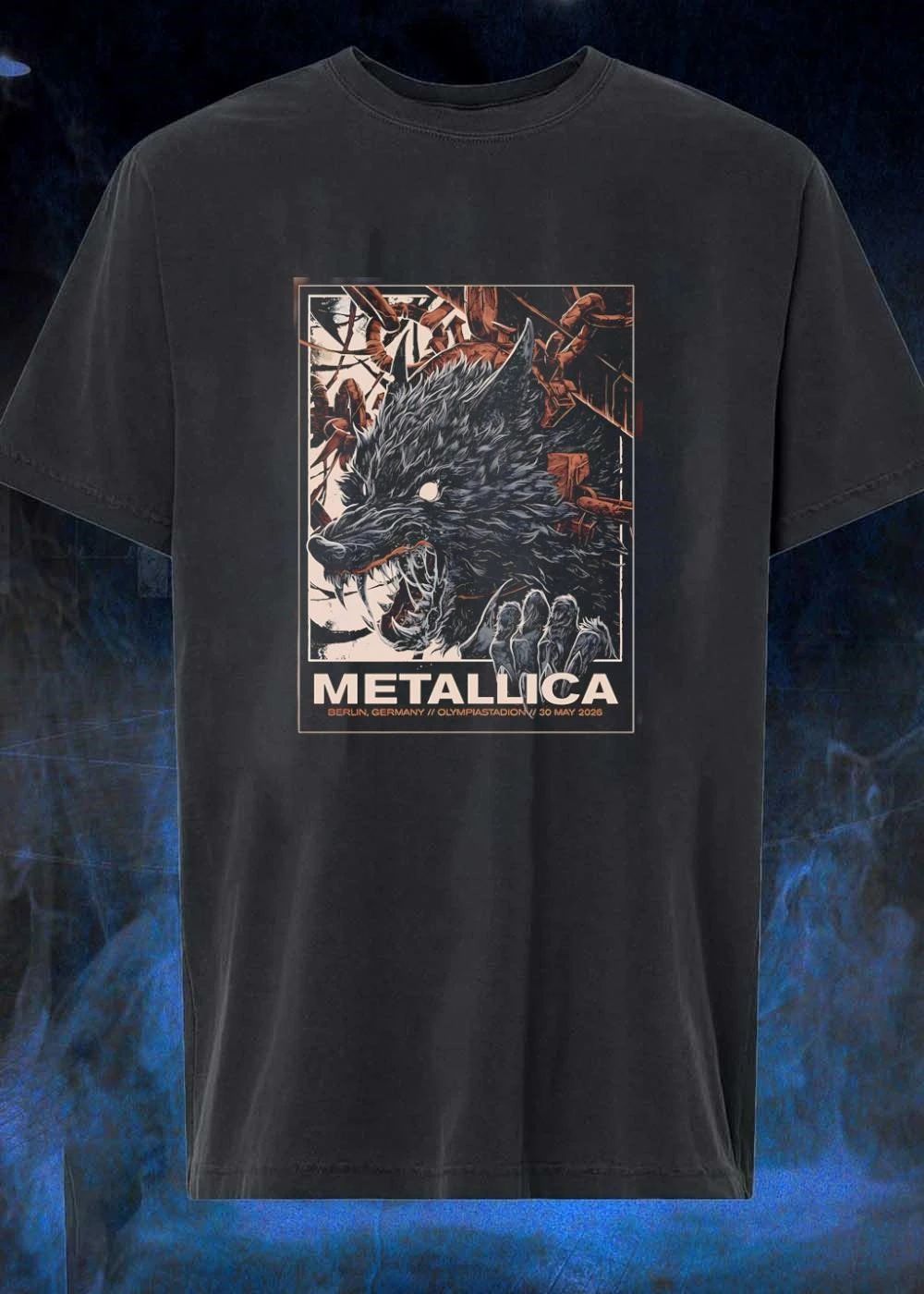 Wolf Metallica Metallica Berlin Germany Olympiastadion 30 May 2026 shirt