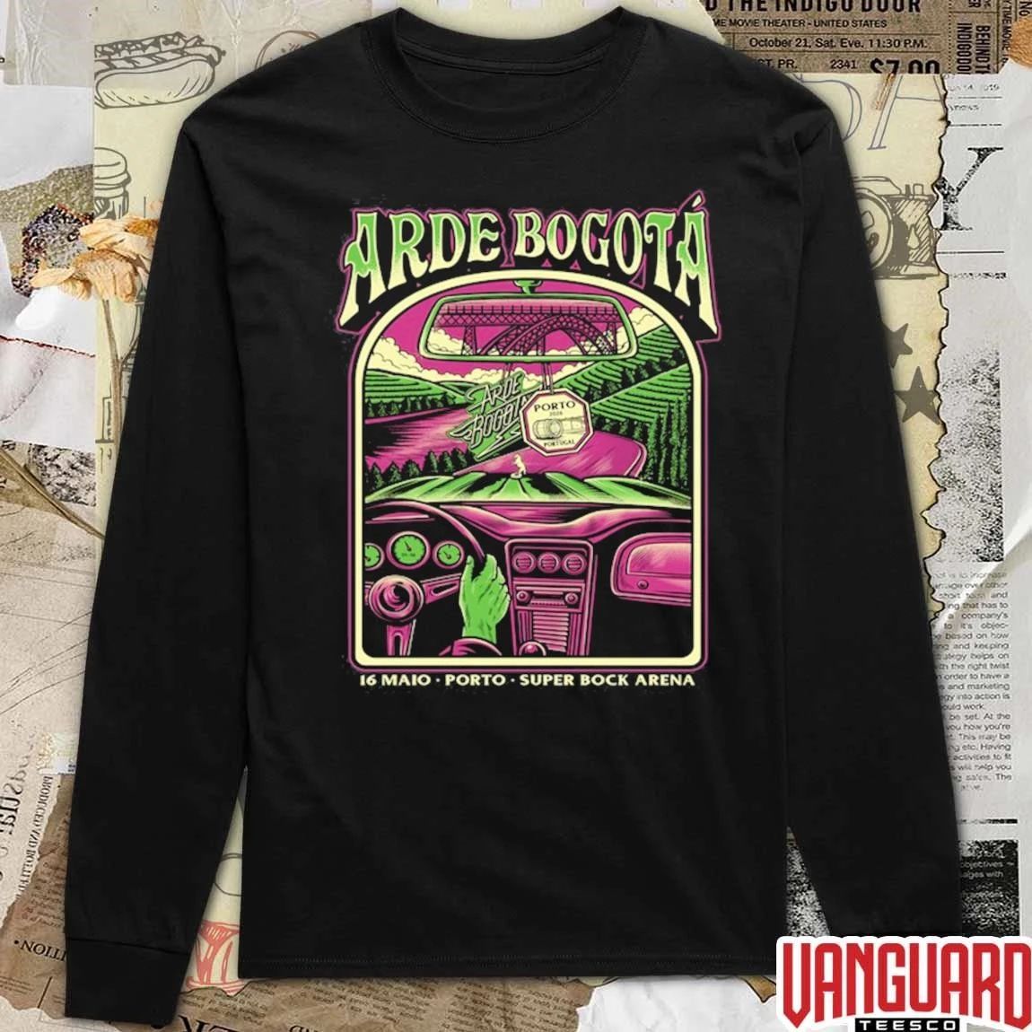 Arde Bogotá Pop Up Tee Porto, Portugal Super Bock Arena May 16 2026 t-shirt